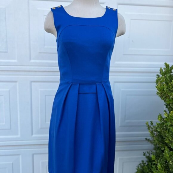 Trina Turk Royal Blue Dress Size 0 - Picture 2 of 11